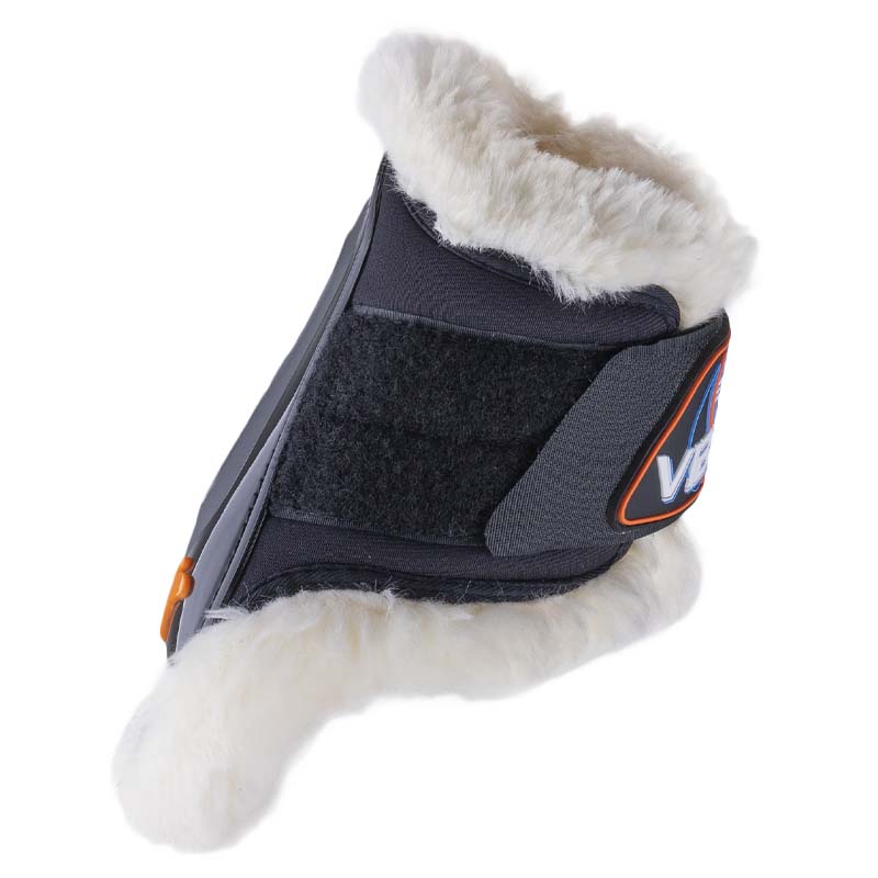 eQuick Vibe Rear Fluffy Velcro Fetlock boots with synthetic wool - 1622