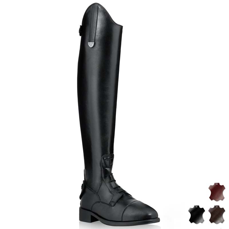 Boots Pioneer in soft full grain leather with ties model Ares