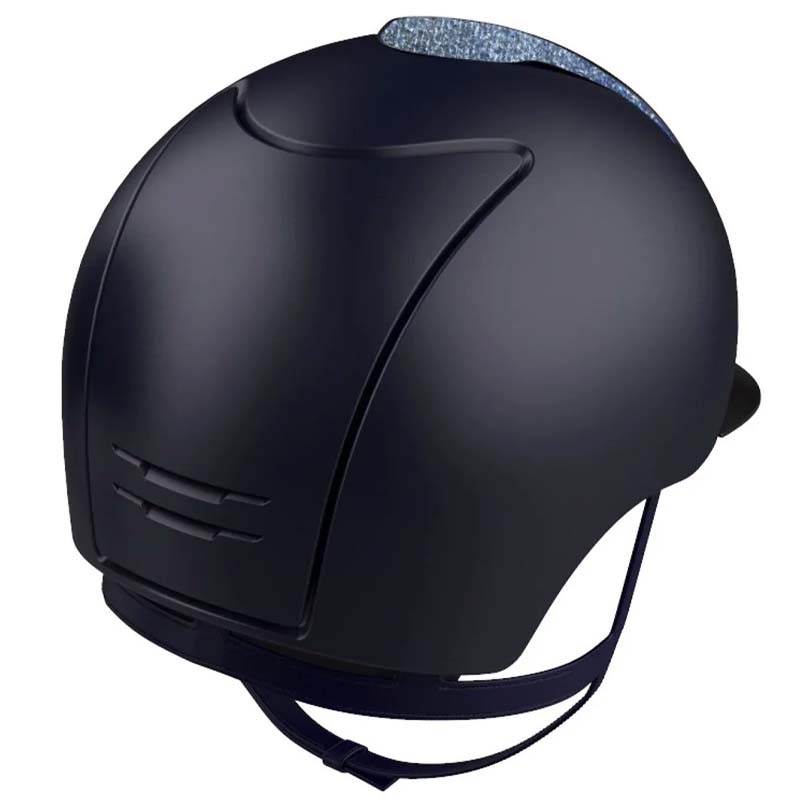 KEP Italia Cromo 2.0 Textile Helmet, blue / Front Galassia light blue with Swarovski Crystals - 3329