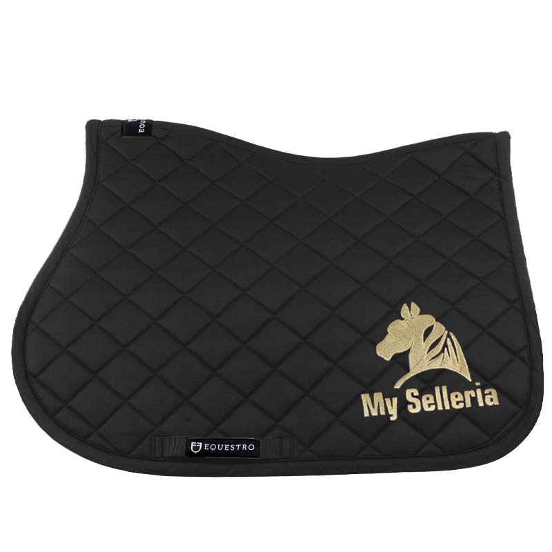 English show jumping saddle pad with My Selleria logo embroidery - 2979