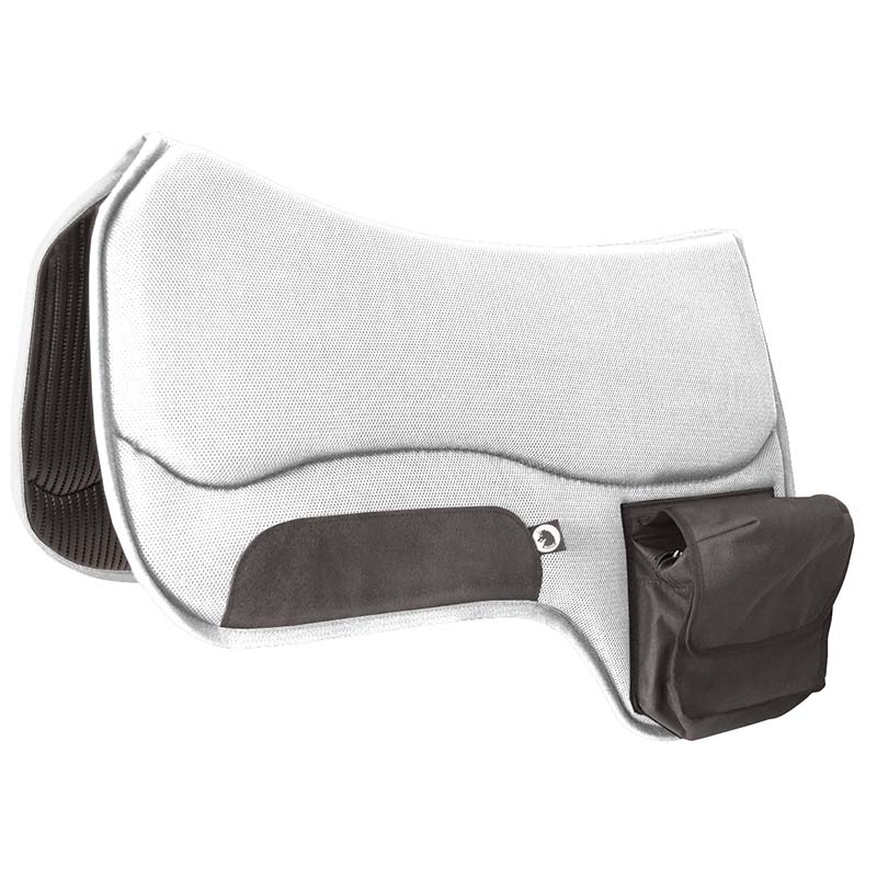 Western saddle pad Burioni anti-chafing with side pockets - 5048