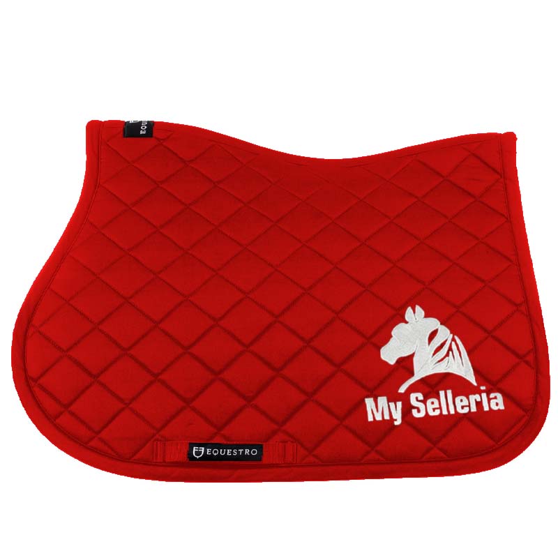 English show jumping saddle pad with My Selleria logo embroidery - 2979