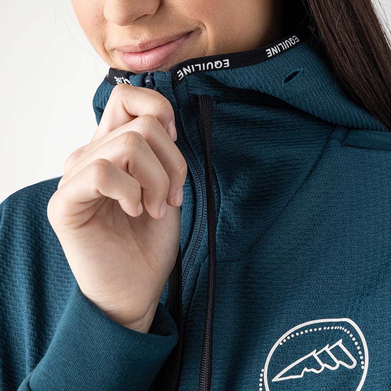 Equiline Women's Hoodie Sweatshirt mod. Eolis - for training and stable - 9232
