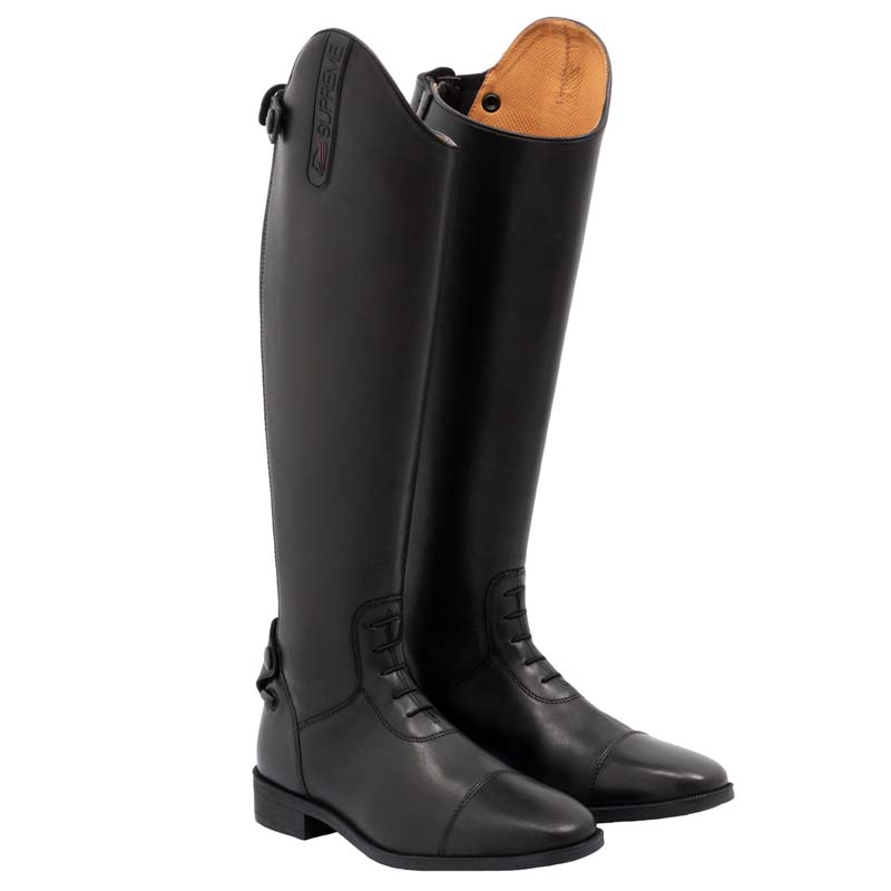 Supreme riding boots with laces and zip in leather - 37391
