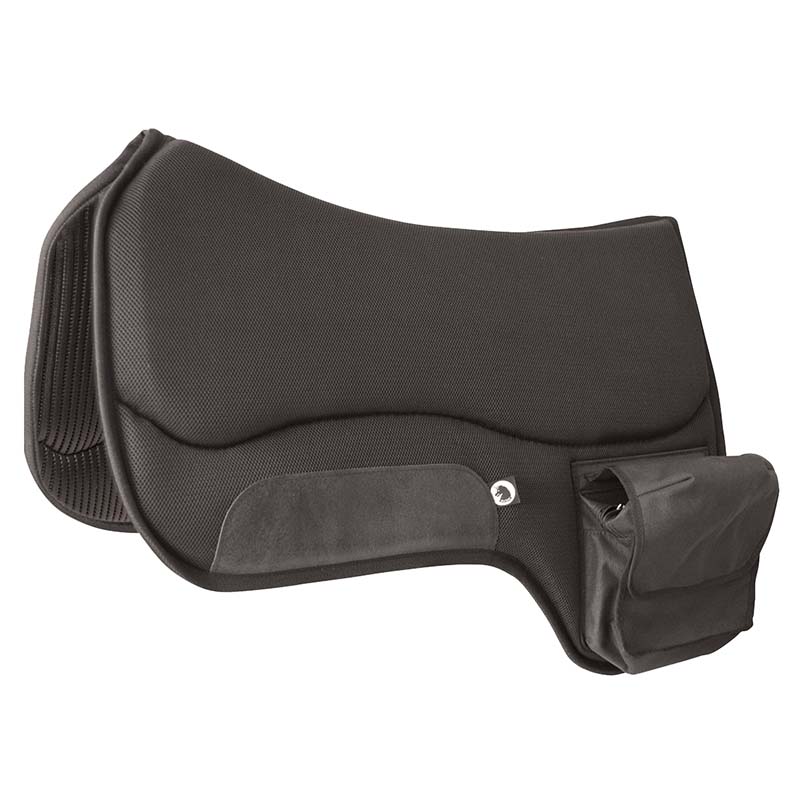 Western saddle pad Burioni anti-chafing with side pockets - 5048