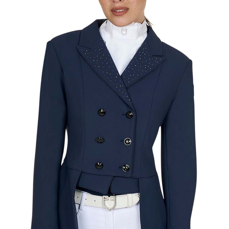 Dressage Tailcoat for Women Equestro with rhinestones - 9477