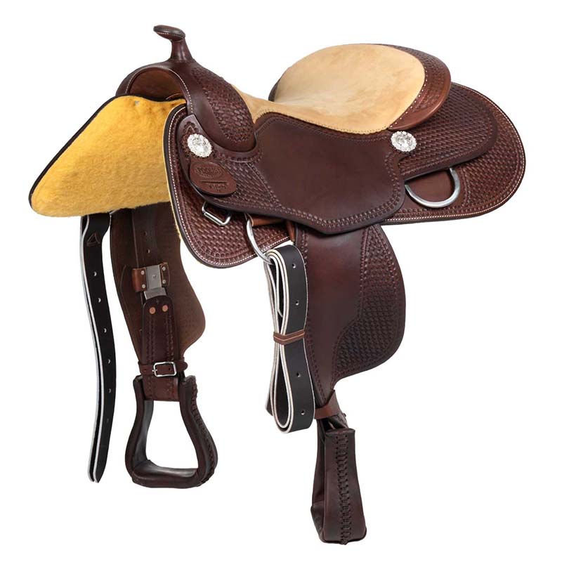 Western Reining Saddle Pool’s Classic Basket Tooling 1820 - 4942