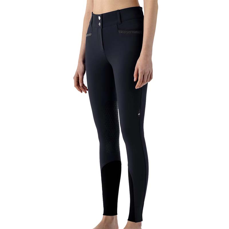 Equiline women's breeches Crystalek w/Knee grip and Glitter details - 3416