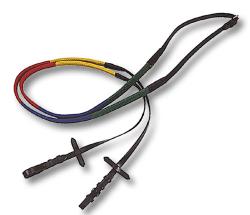 RUBBER COLOURED REINS - 2387