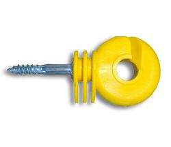 YELLOW SCREW INSULATOR FOR THREAD/WIRE/BANDS 25 pieces - 7462
