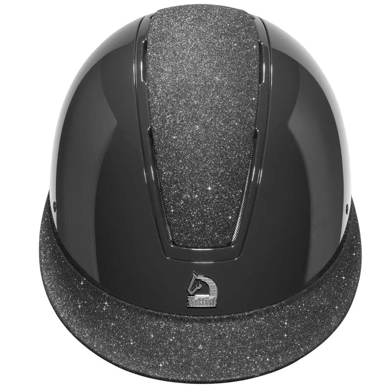 Tattini SELENE Riding Helmet w/Glitter shell - wide visor - 3305