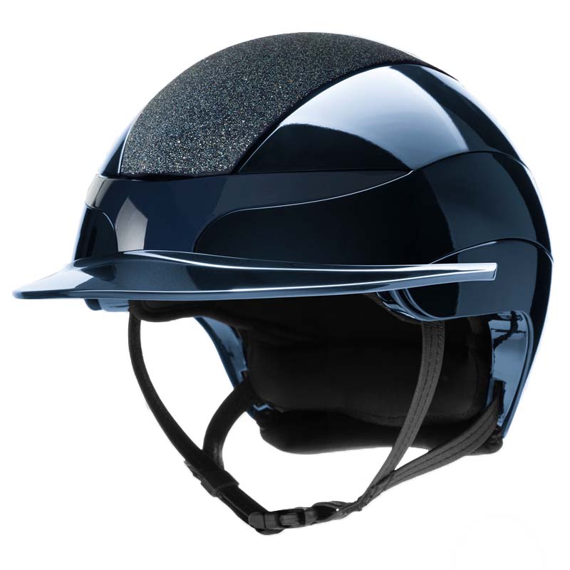 Equiline xanto top swarovski riding helmet - standard visor