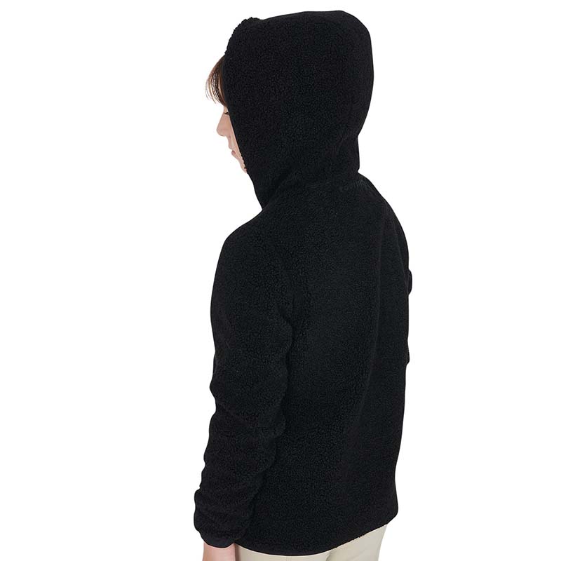 Equestro junior Teddy jacket in soft plush with hood - 9730