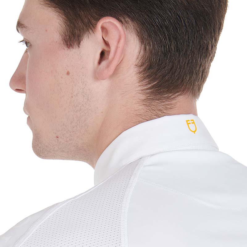 Men’s Equestro Short Sleeve Competition Polo with mesh inserts - 3528