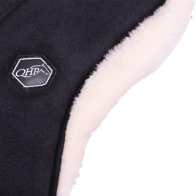 Bareback Pad QHP with handle and Synthetic sheepskin - 5098