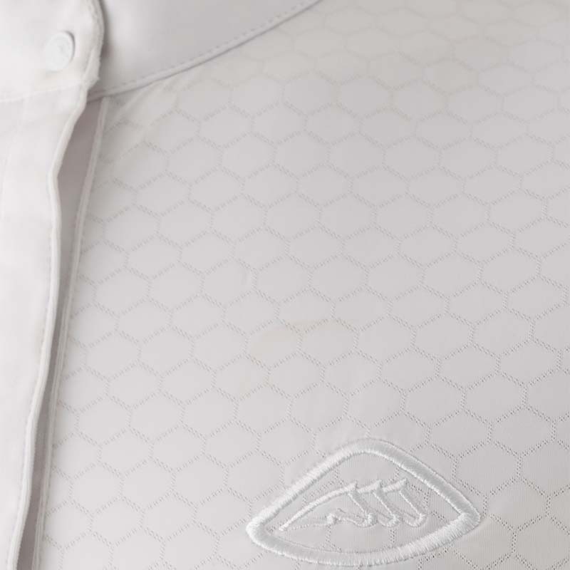 Women Polo Equiline for Competition CUADRO perforated, short sleeve - 9206