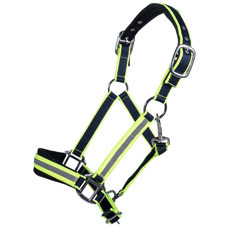 HKM Reflective Halter for Horses