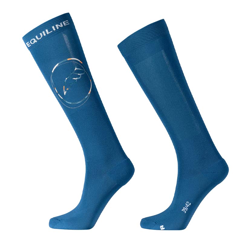 Riding Socks Equiline mod. Esido w/multicolor Logo Print - 9265