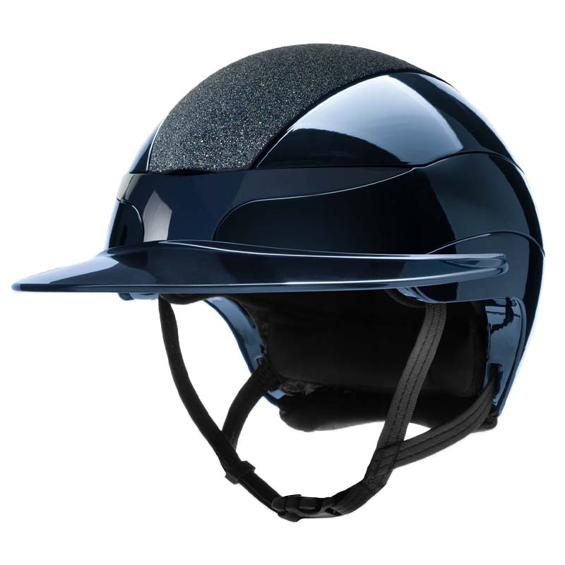 Equiline XANTO Riding Helmet with Swarovski Top - Wide visor - 3235