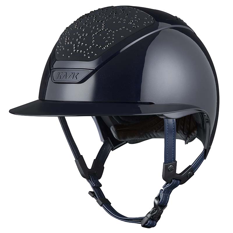 Kask star lady anima vibe riding helmet - swarovski shell decoration