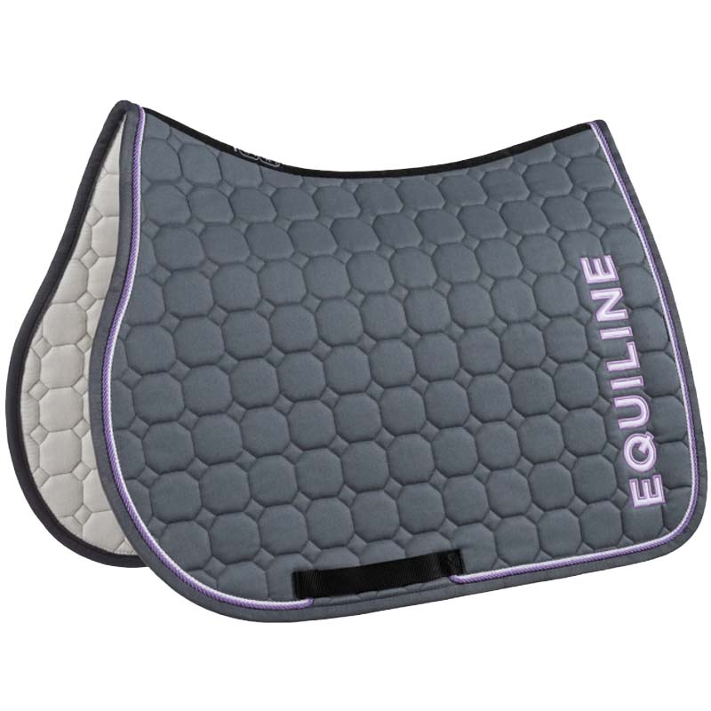 Saddle pad equiline octagon with double piping for english riding