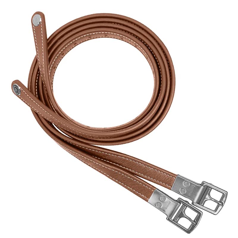 Anti-Stretch Stirrup Leathers Prestige ERGORIDE 3A117 in calf leather - 2407