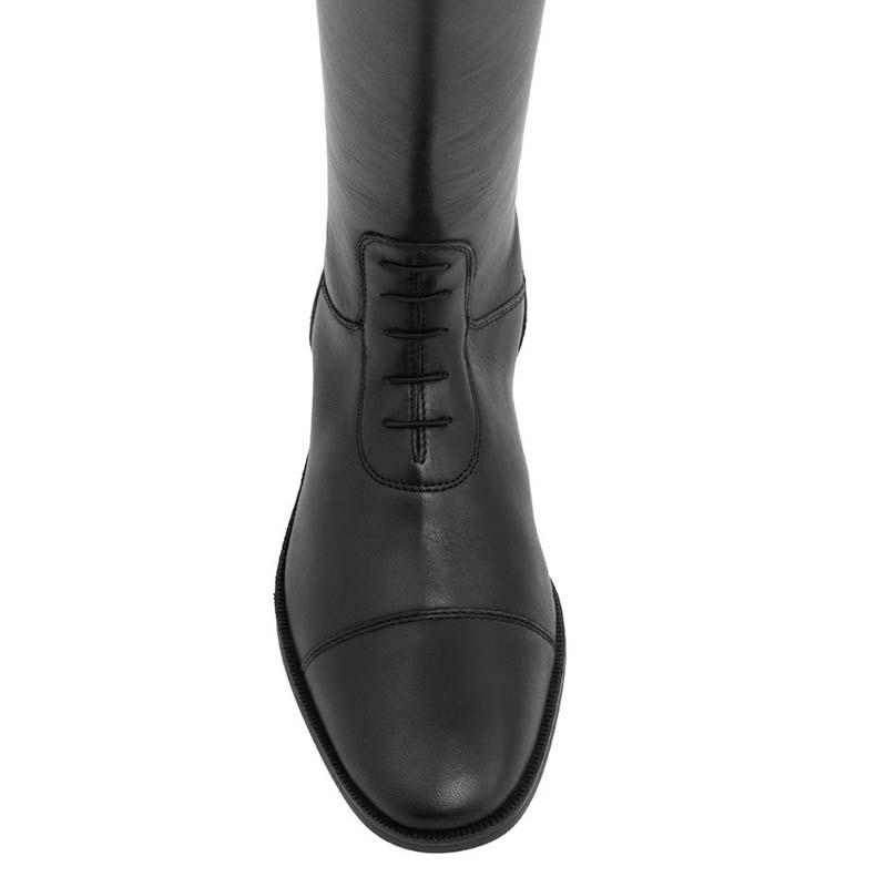 Supreme Unisex Leather Riding Boots with Laces - 3739