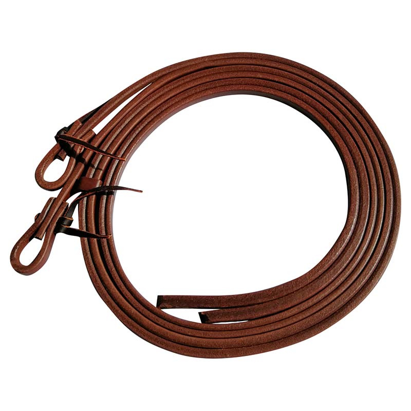 Balanced Western Reins in Harness Leather 1.3 cm 1/2'' Professional's Choice