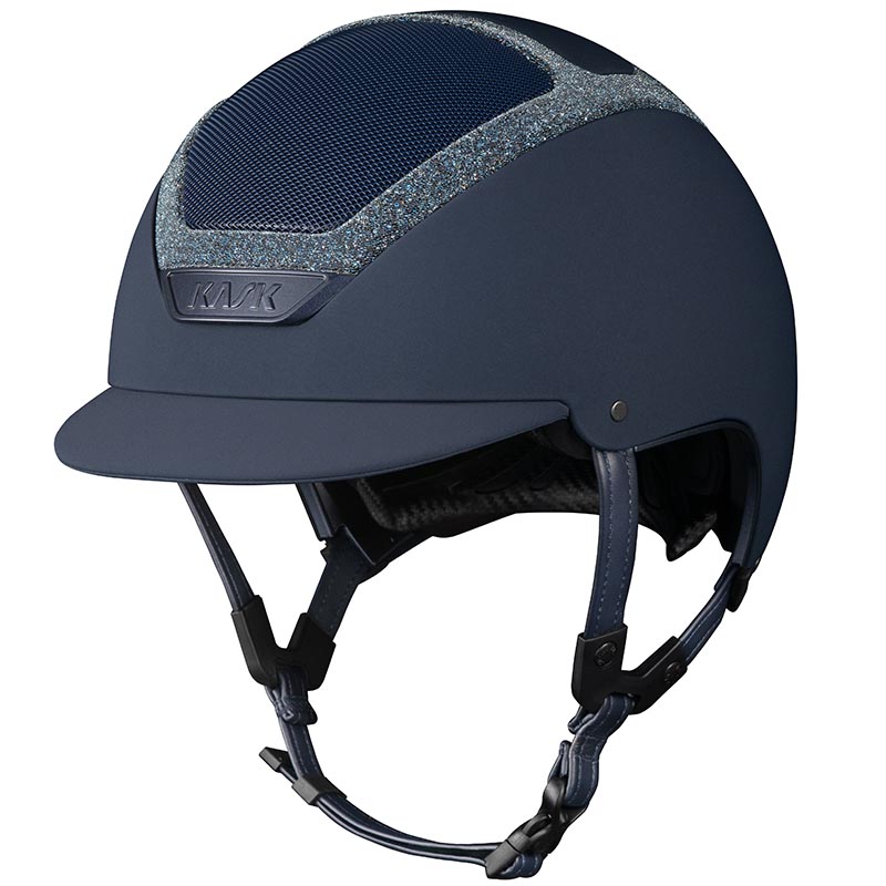 Riding helmet kask swarovski frame on dogma chrome
