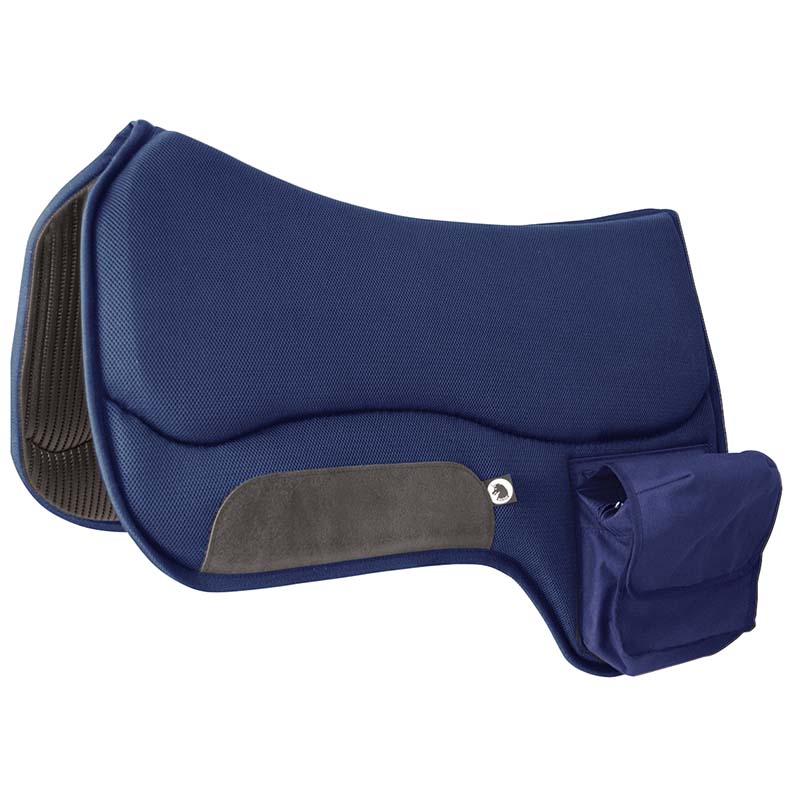 Western saddle pad Burioni anti-chafing with side pockets - 5048