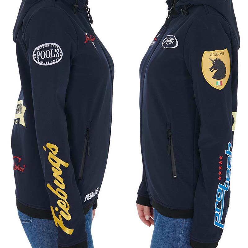 Western softshell jacket Pool's multi logo - 4215