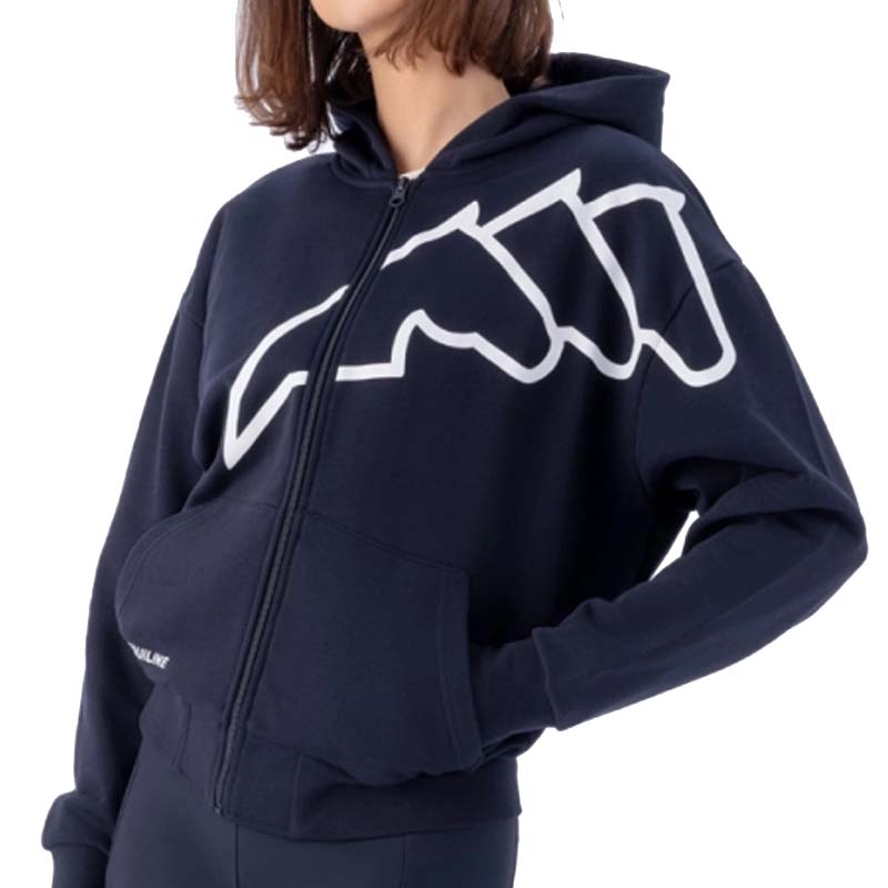 Cotton Hoodie Full Zip Equiline CORGIA for Women - 9221