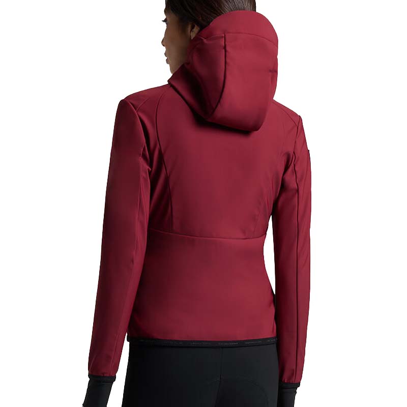 Cavalleria Toscana Hooded Softshell Jacket for women, bordeaux - 9640
