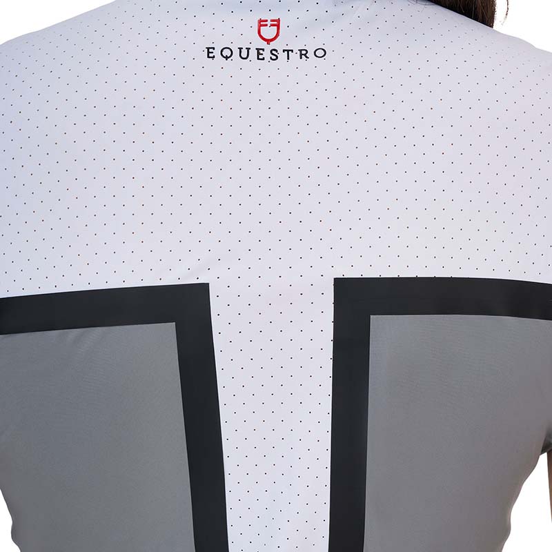 Equestro Ridertechnology women competition polo in perforated fabric - 9931