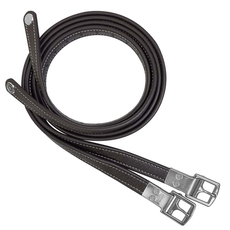 Anti-stretch stirrup leathers prestige ergoride 3a117 in calf leather
