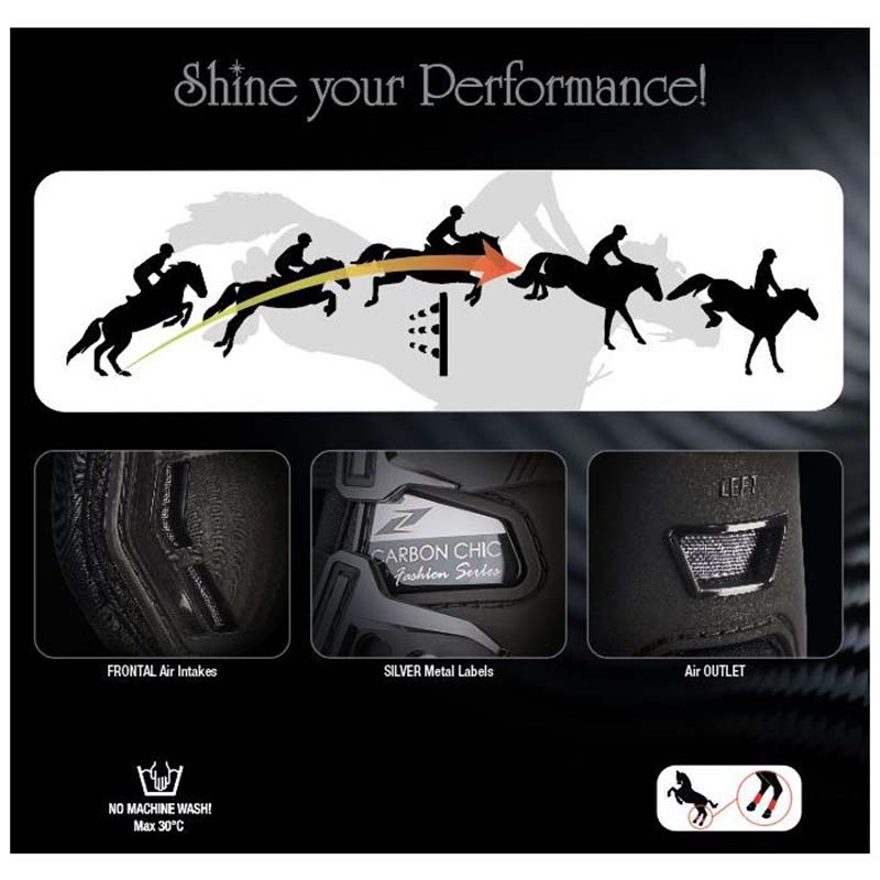 Zandonà Carbon Chic H-performance short fetlock boots - 1748