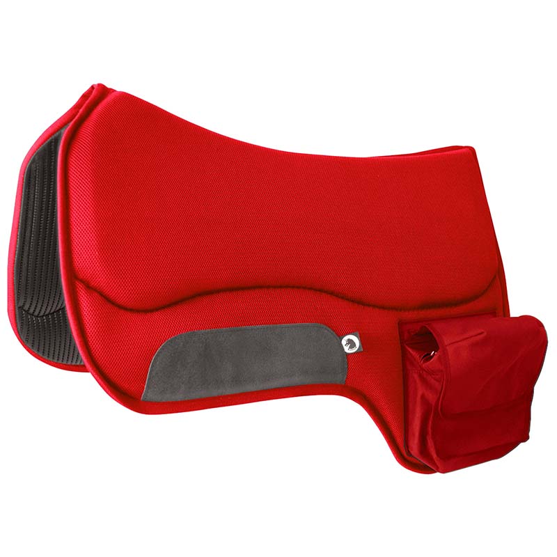 Western saddle pad Burioni anti-chafing with side pockets - 5048