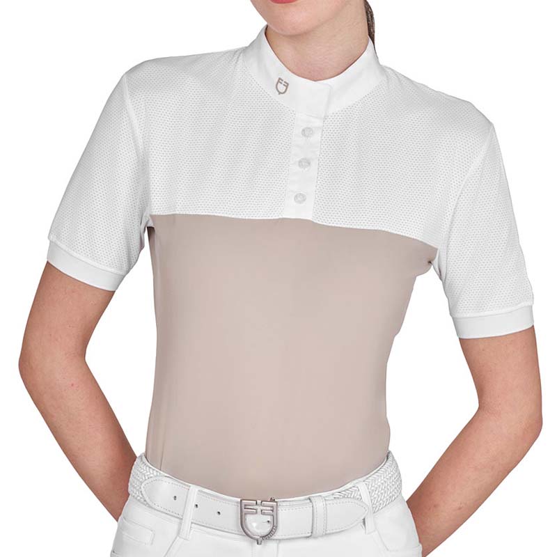 Ladies Equestro mesh competition polo shirt - 3512