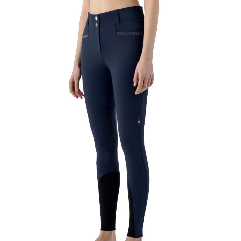 Equiline women's breeches Crystalek w/Knee grip and Glitter details - 3416