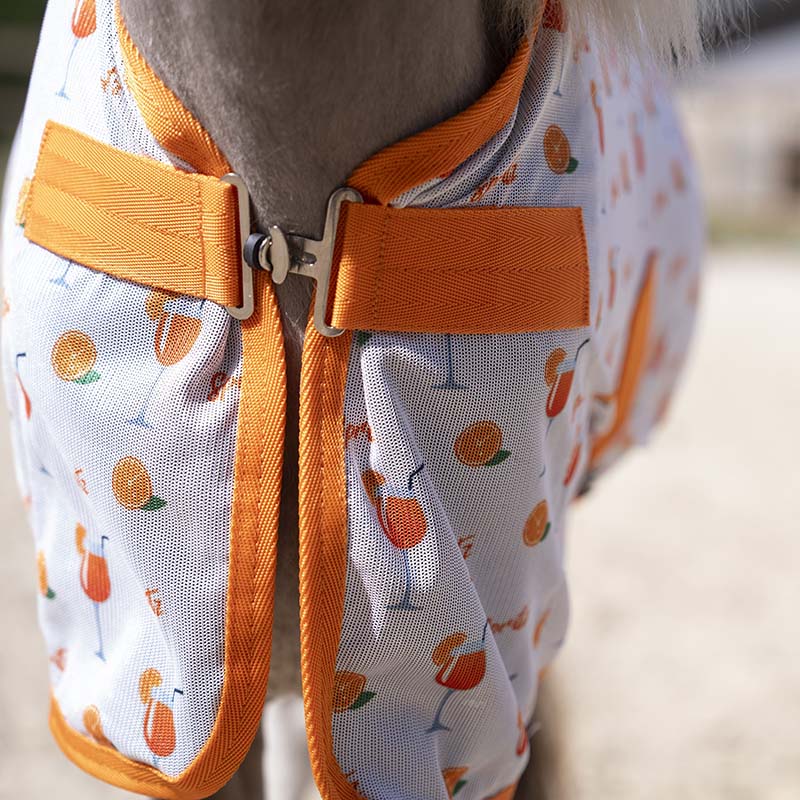 Mesh Fly Rug HKM with Spritz print - 0779