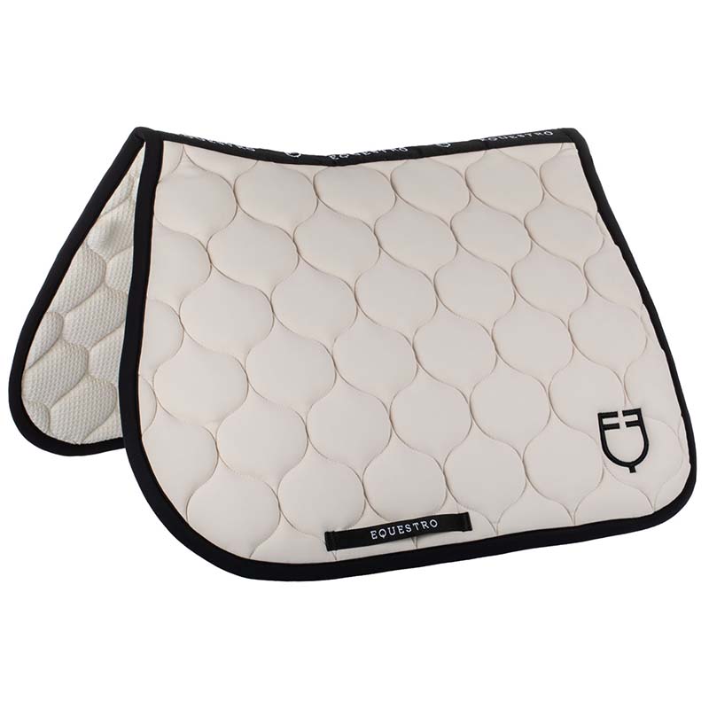Equestro quilted jumping saddle pad Black Line Edition - 3626