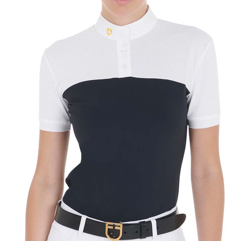 Ladies Equestro mesh competition polo shirt - 3512