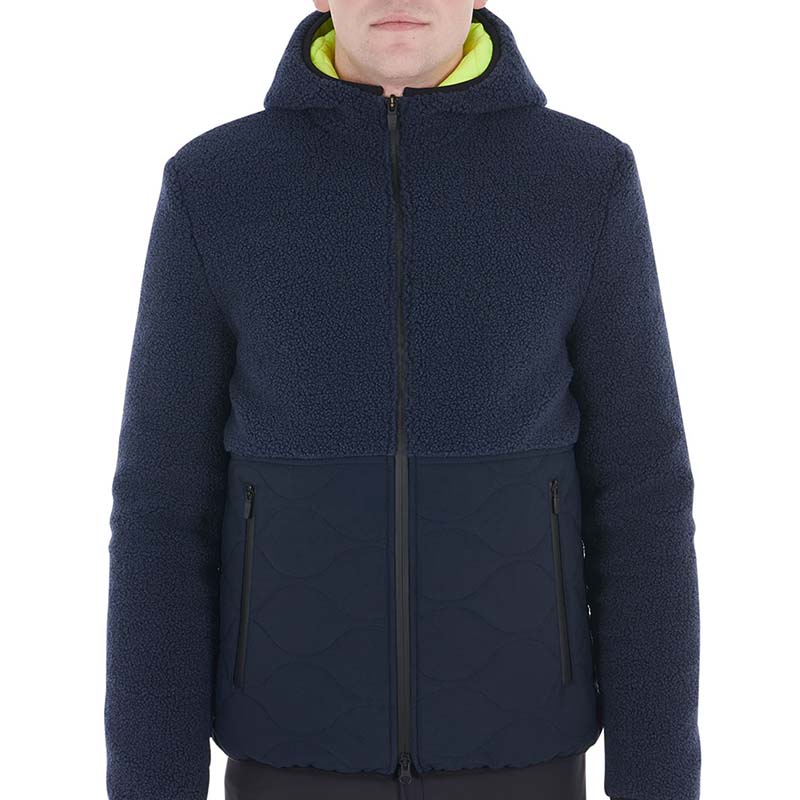 Equestro Teddy Men Jacket with hood and Waterproof insert