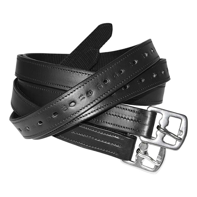 Stirrup Leathers 19 mm in leather with nylon reinforcement - 3151