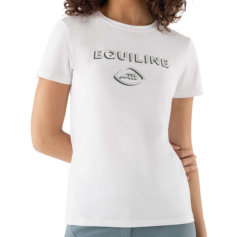 Women’s T-Shirt Equiline in cotton Graphic Logo CALOP - 9297