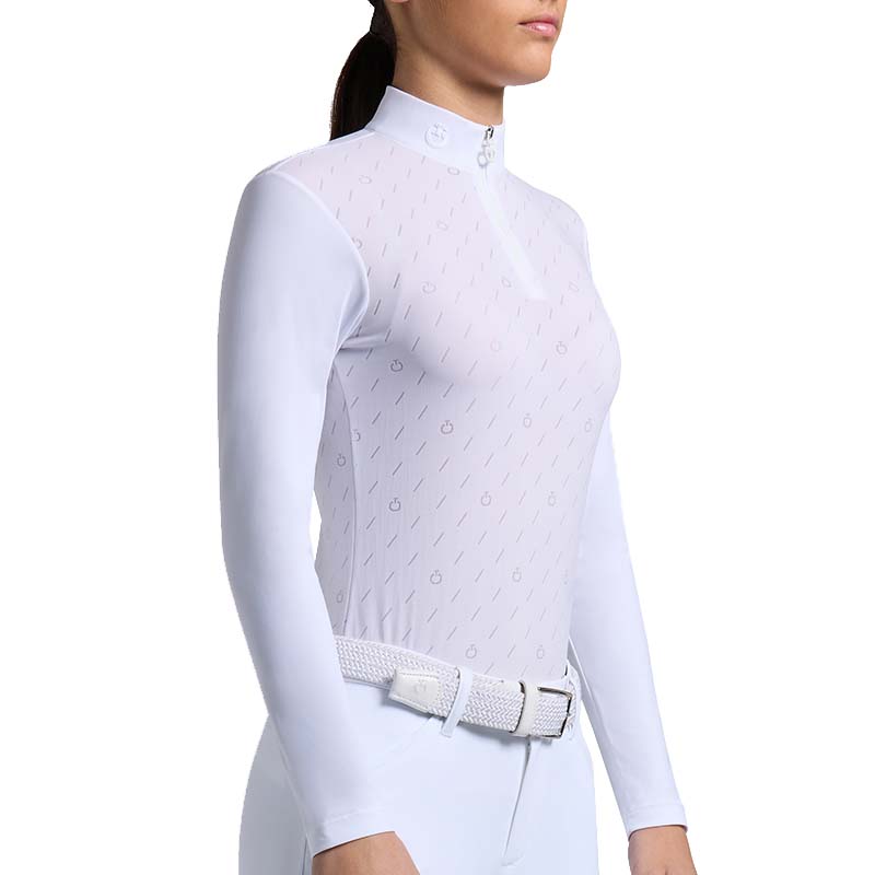 Cavalleria Toscana Junior Competition Shirt All-over logo, Long sleeve