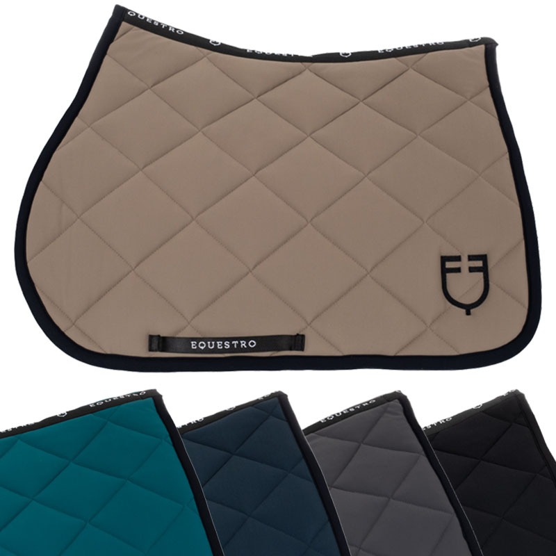 Jumping saddlecloth Equestro Black Line Edition with logo - 3609