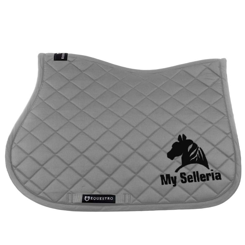 English show jumping saddle pad with My Selleria logo embroidery - 2979