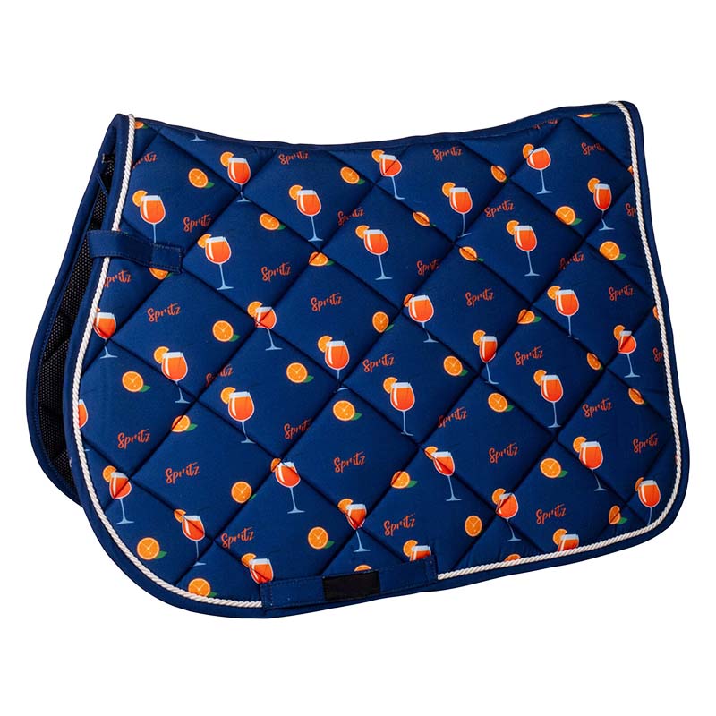 English Saddle Pad HKM for Pony with Spritz print - 3647
