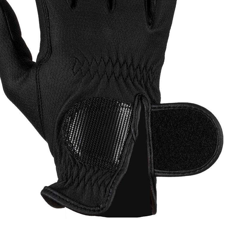 Equestro Unisex Riding Gloves in synthetic leather - 2176